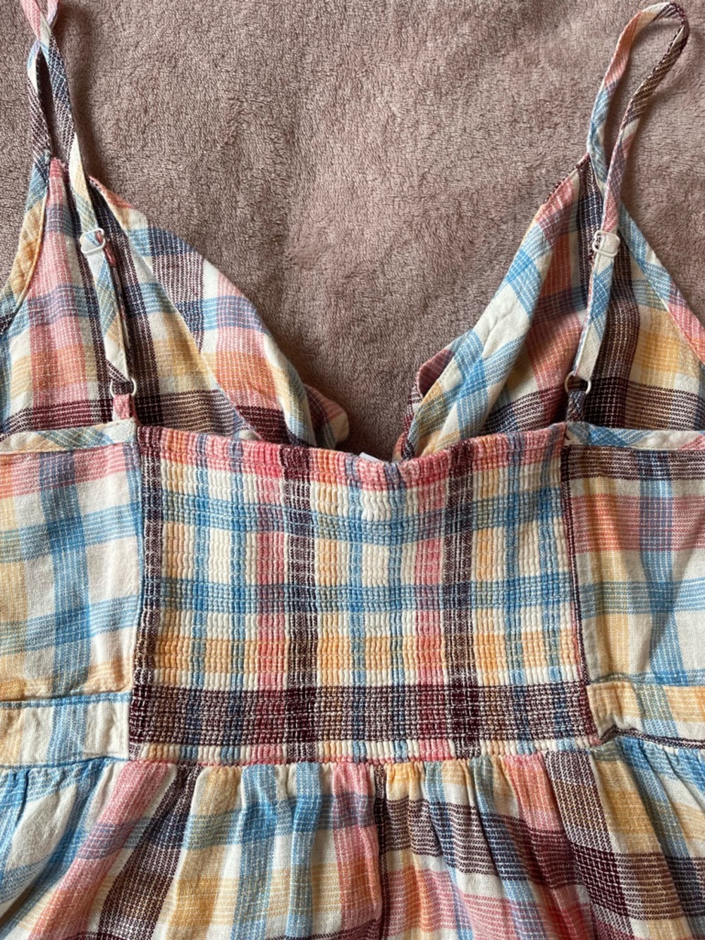 Old Navy Plaid Tie-Front Mini Cami Dress - Picture 6 of 11